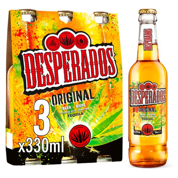 Desperados Original Beer Lager Bottles 24 x 330ml