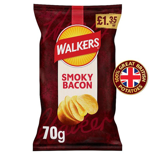 Walkers Smoky Bacon Sharing Crisps 18 x 70g