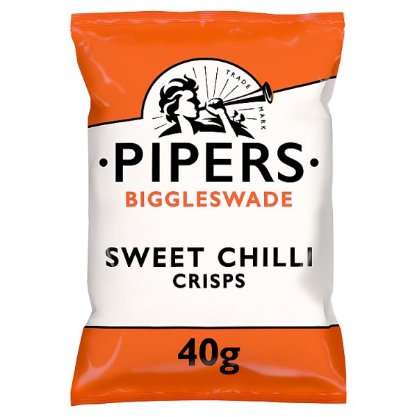 Pipers Biggleswade Sweet Chilli Crisps Grab Bag 24 x 40g