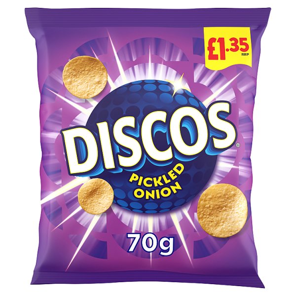 Discos Pickled Onion Crisps 16 x 70g