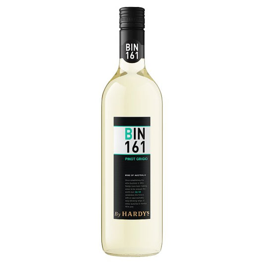 Bin 161 By Hardys Pinot Grigio White Wine 6 x 75cl
