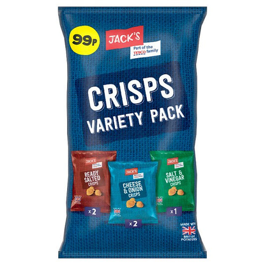 Jack's Crisps Variety Pack 50 x 20g