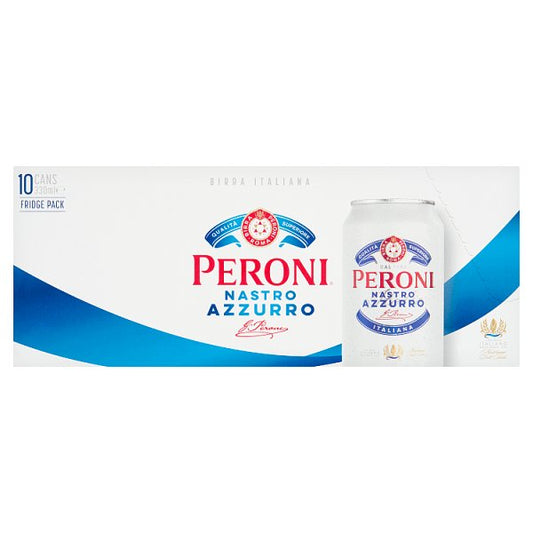Peroni Nastro Azzurro Italian Beer Fridge 20 x 330ml Cans