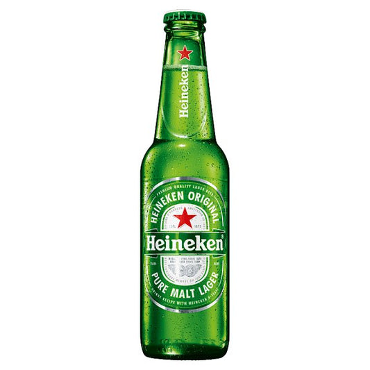 Heineken Original Premium Lager Beer 5% ABV Bottles 12 x 330ml