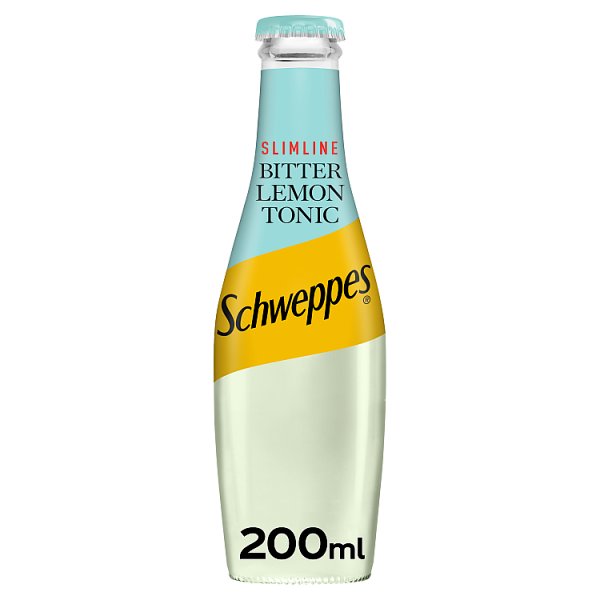 Schweppes Slimline Bitter Lemon 24 x 200ml NRB