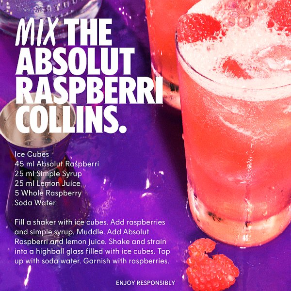 Absolut Raspberri Raspberry Flavoured Vodka 70cl