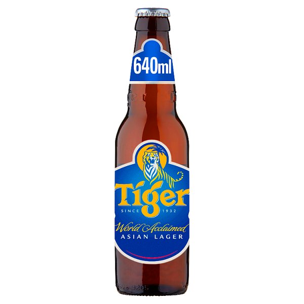 Tiger Asian Lager Beer Bottle 12 x 640ml