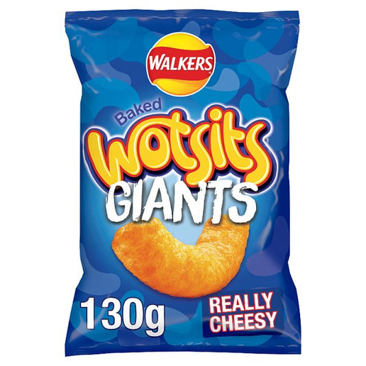 Walkers Wotsits Giants Really Cheesy Sharing Snacks Crisps 9 x 130g