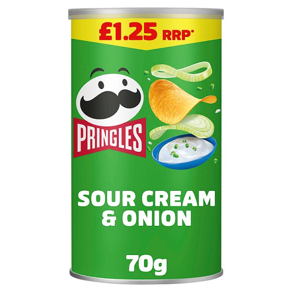 Pringles Sour Cream & Onion Sharing Crisps 12 x 70g
