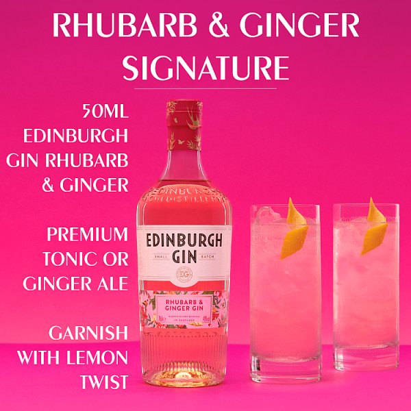 Edinburgh Gin Rhubarb & Ginger Gin - 70cl