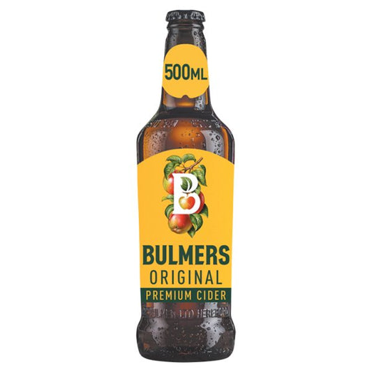 Bulmers Original Premium Apple Cider Bottle 4.5% ABV 12 x 500ml