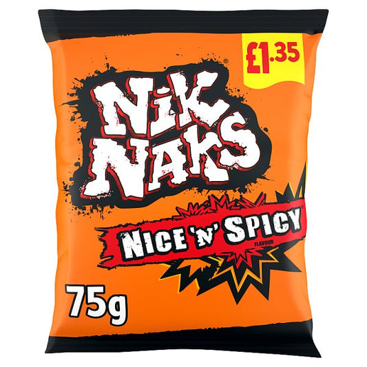 Nik Naks Nice 'N' Spicy Crisps 20 x 75g