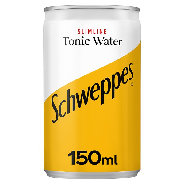 Schweppes Slimline Tonic Water 24 x 150ml Cans