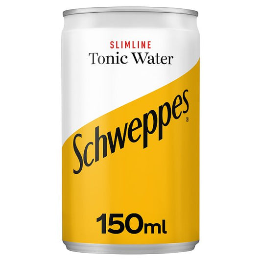 Schweppes Slimline Tonic Water 24 x 150ml Cans