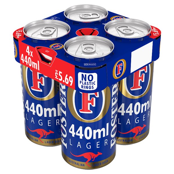Foster's Beer Lager 3.7% ABV Multipack Can 24 x 440ml