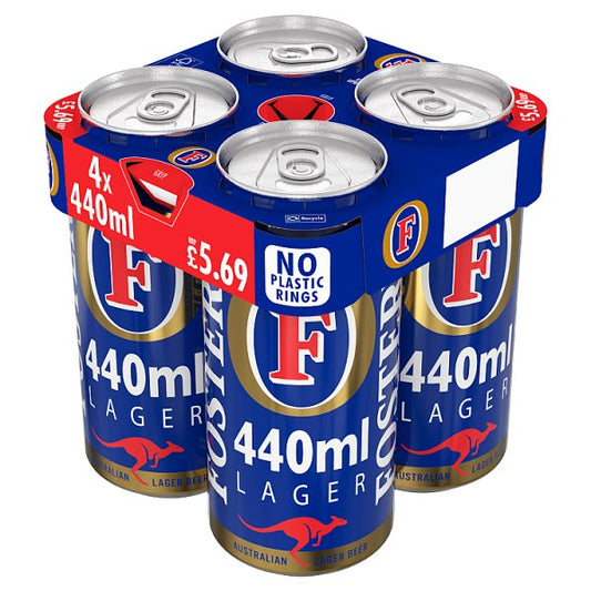 Foster's Beer Lager 3.7% ABV Multipack Can 24 x 440ml