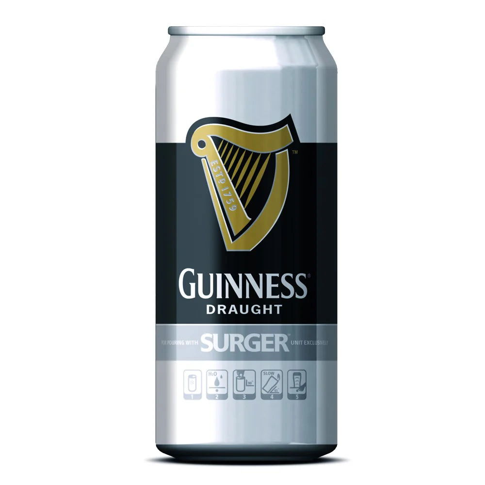 Guinness Draught Stout Beer Surger 4 x 520ml Cans