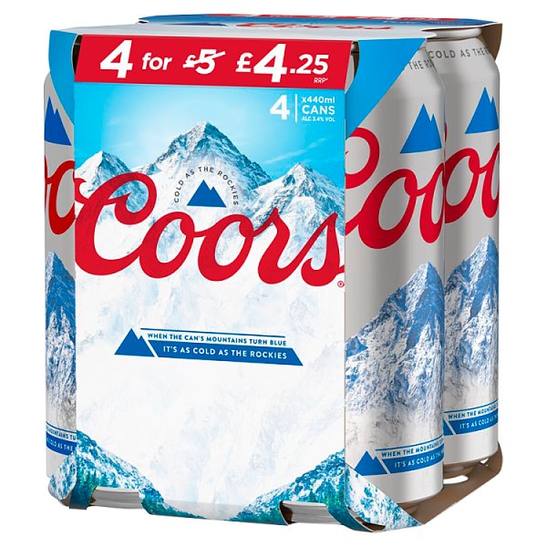 Coors Lager Beer Can 24 x 440ml