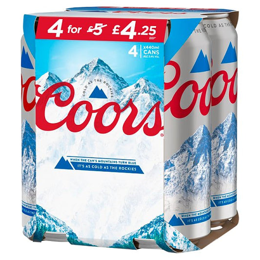 Coors Lager Beer Can 24 x 440ml