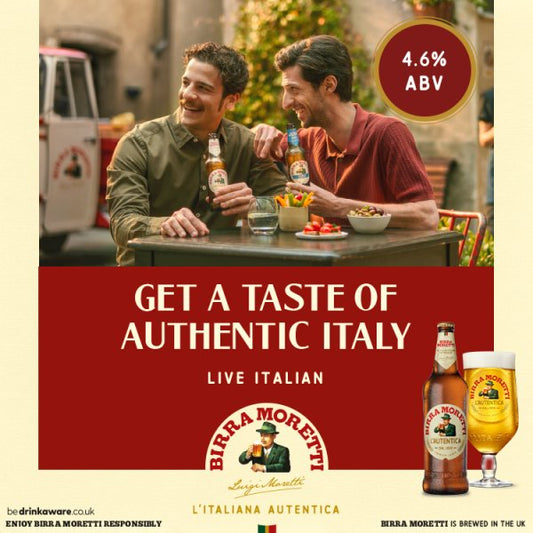Birra Moretti Premium Lager Beer Can 24x440ml