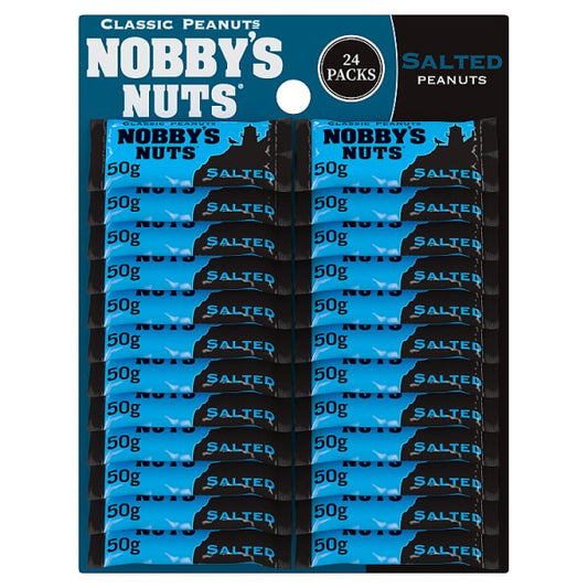 Nobby's Nuts Salted Peanuts Pub Card 24 x 50g