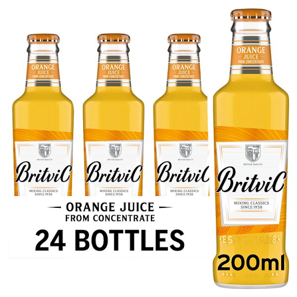 Britvic Orange Juice Bottle 24 x 200ml NRB