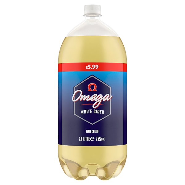 Omega White Cider Bottle 4 x 2.5Litre