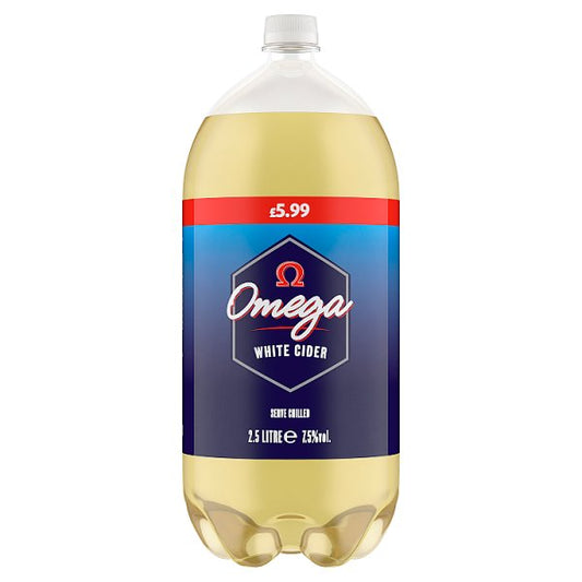 Omega White Cider Bottle 4 x 2.5Litre