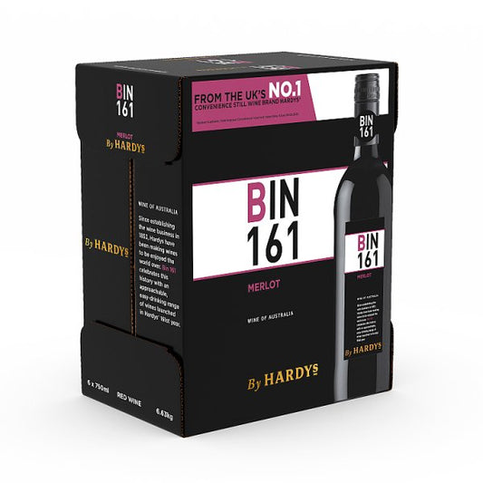 Bin 161 By Hardys Merlot Red Wine 6 x 75cl