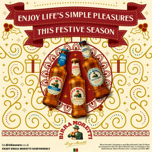 Birra Moretti Zero Alcohol Free Beer Bottles 24 x 330ml
