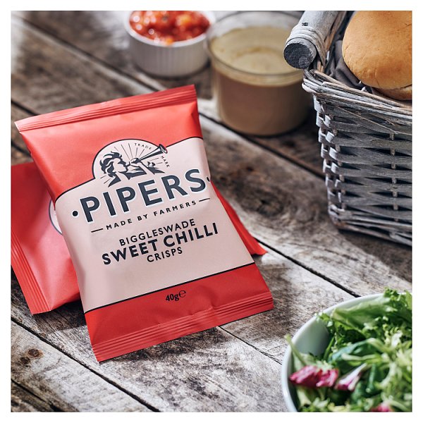 Pipers Biggleswade Sweet Chilli Crisps Grab Bag 24 x 40g