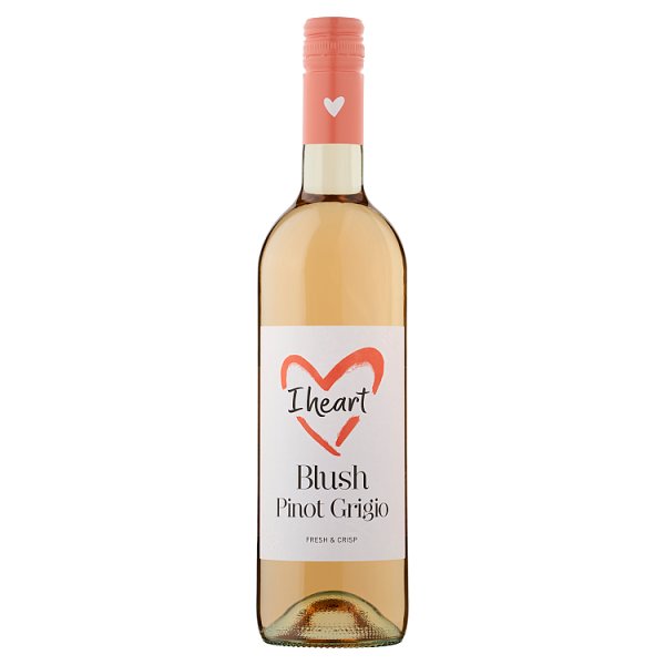I Heart Blush Pinot Grigio 6 x 75cl Bottles