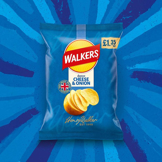 Walkers Cheese & Onion Sharing Crisps 18 x 70g