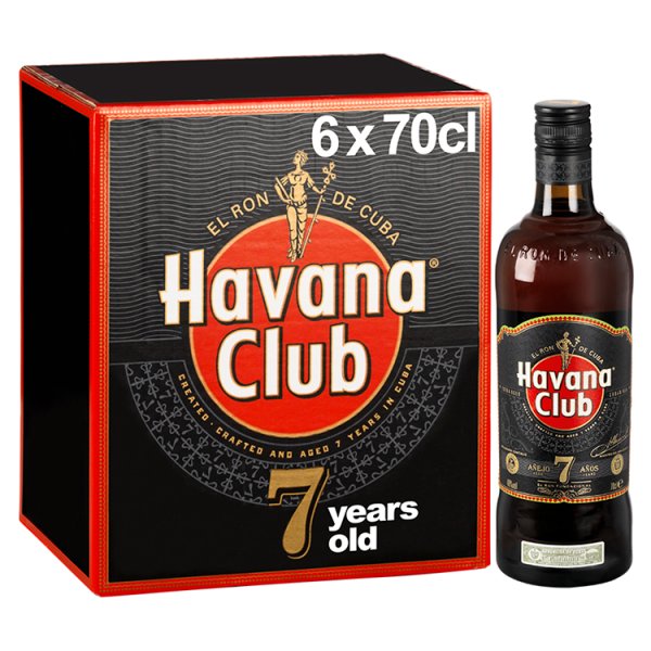 Havana Club 7 Year Old Dark Rum - 70cl Bottle
