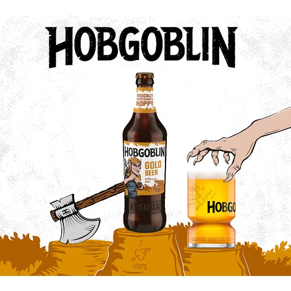 Hobgoblin Gold Ale Golden Beer Bottle 8 x 500ml