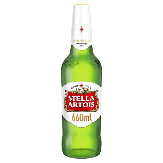 Stella Artois Premium Lager Beer Bottle 12 x 660ml