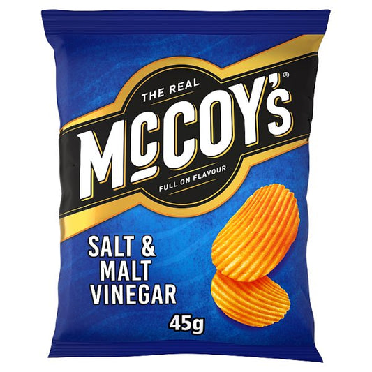 McCoy's Salt & Malt Vinegar Grab Bag Crisps 36 x 45g