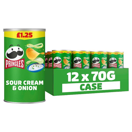 Pringles Sour Cream & Onion Sharing Crisps 12 x 70g