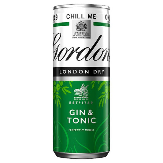 Gordon's Gin & Tonic 5% vol 12 x 250ml Can