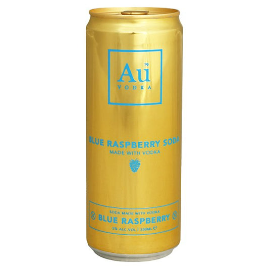 Au Vodka Blue Raspberry 12 x 330ml Can