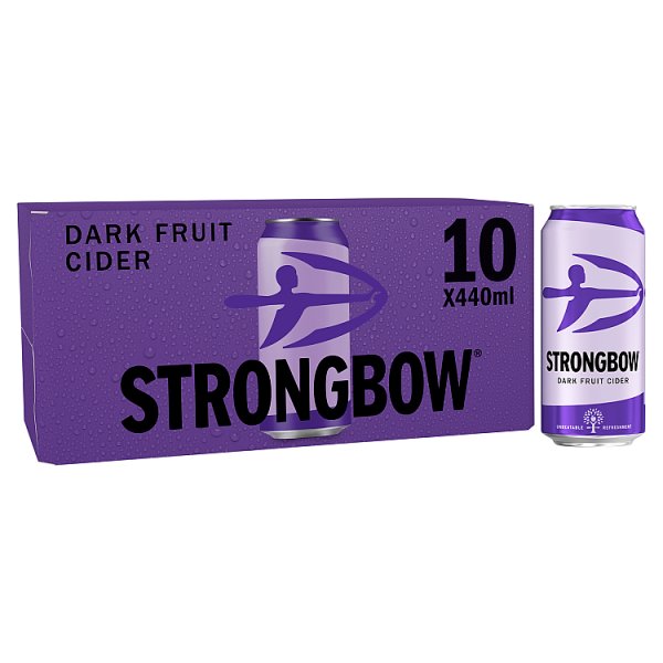 Strongbow Dark Fruit Cider 4% ABV Can 10x440ml