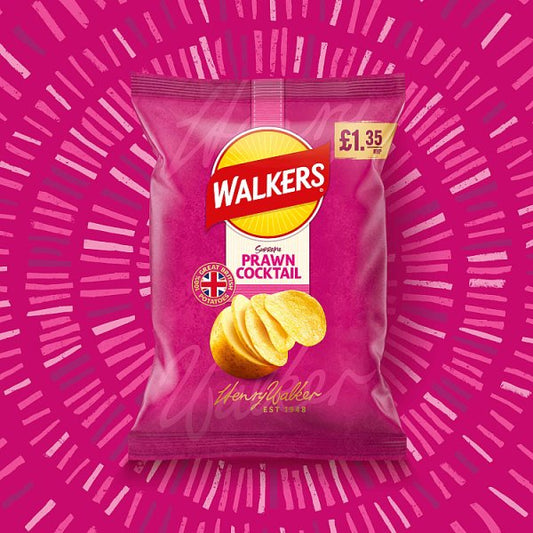 Walkers Prawn Cocktail Sharing Crisps 18 x 70g