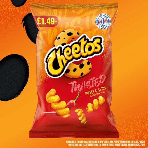 Cheetos Twisted Sweet & Spicy Sharing Crisps 12 x 85g