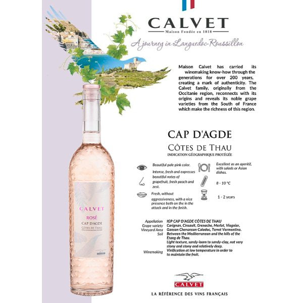 Calvet Rosé 6 x 75cl Bottles