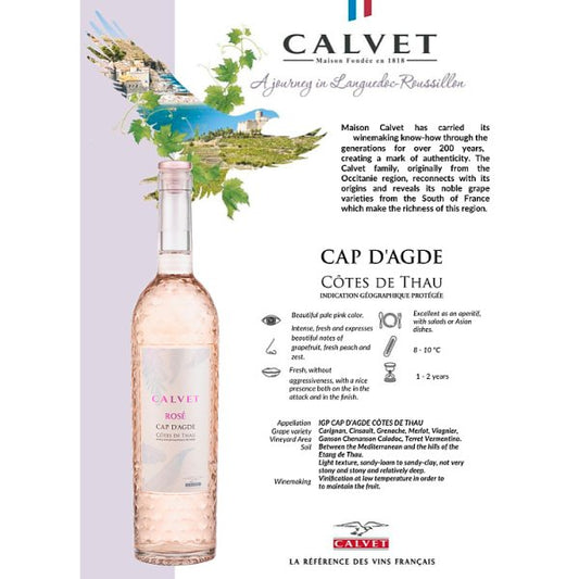 Calvet Rosé 6 x 75cl Bottles