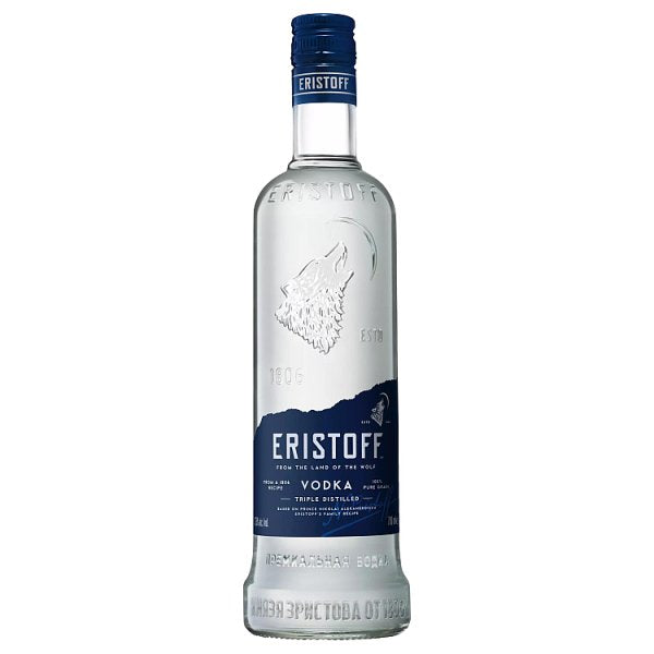 ERISTOFF Original Pure Grain Vodka, - 70cl Bottle