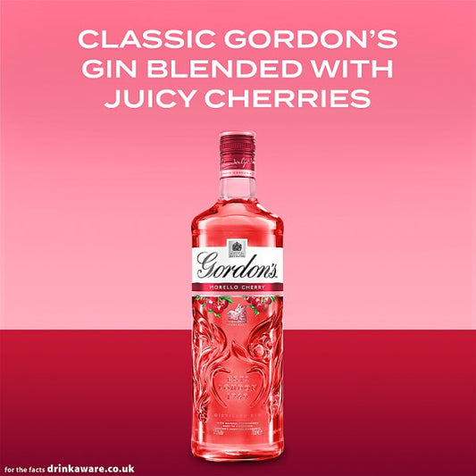 Gordon's Morello Cherry Distilled Gin 37.5% Vol - 70cl Bottle