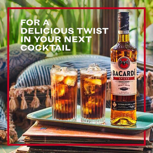 BACARDÍ Spiced Premium Rum Spirit Drink, - 70cl Bottle