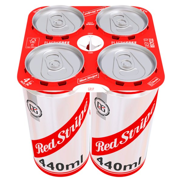 Red Stripe Jamaica Lager Beer Can 4.7% ABV 24 x 440ml
