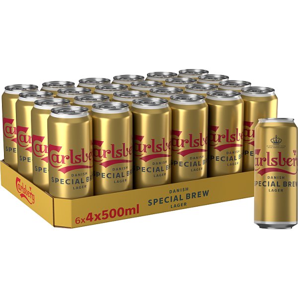 Carlsberg Special Brew Strong Lager Beer 24 x 500ml Cans
